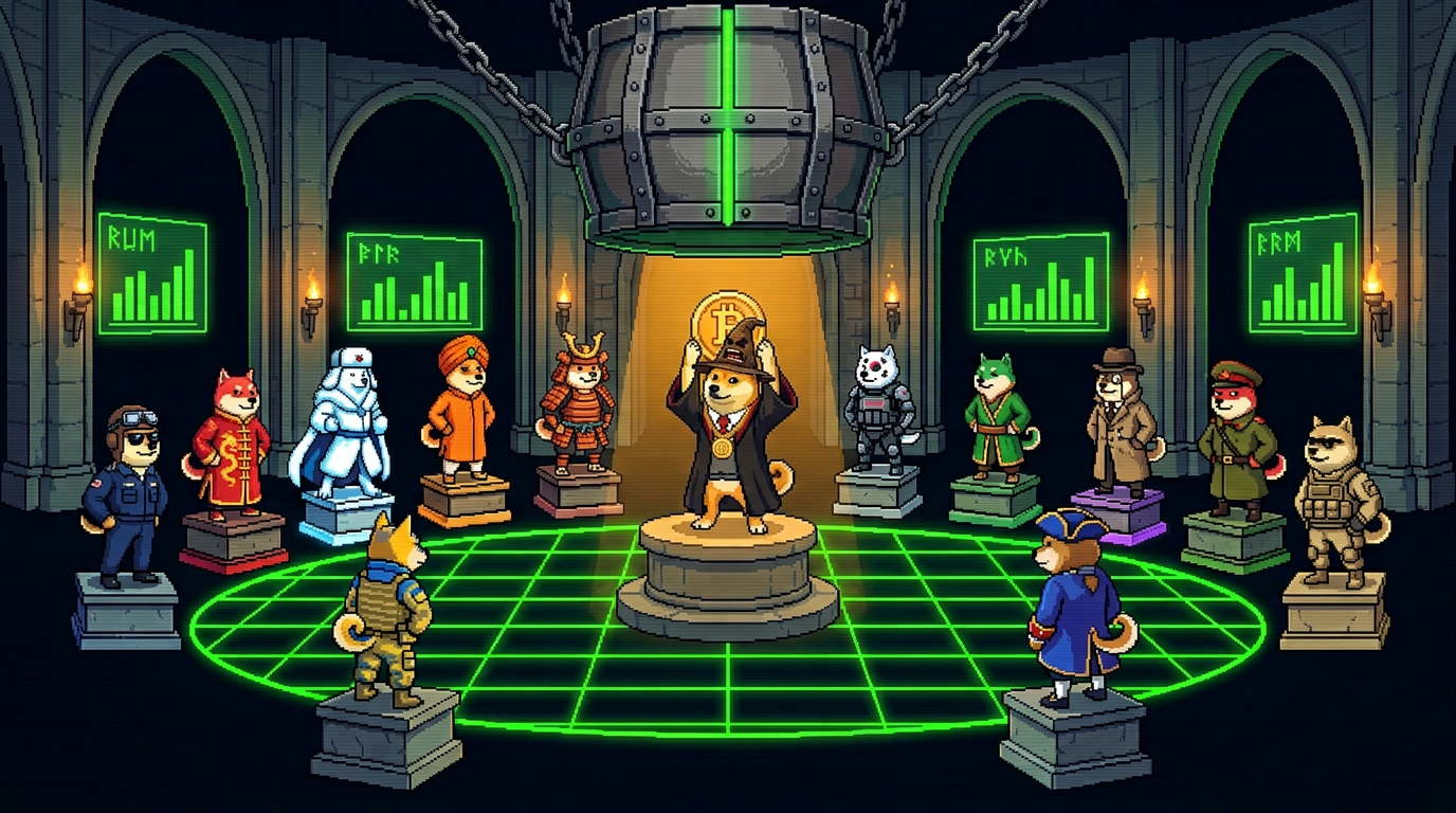 Hashpower compounding — stake × lockup × doge multiplier stacks up toward the 10× ceiling