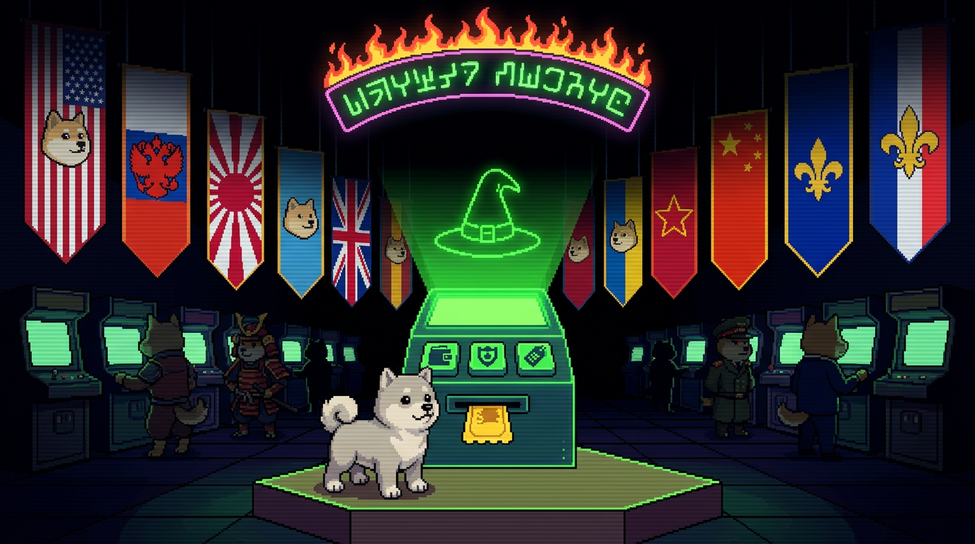 A gen-0 pup at the registration kiosk